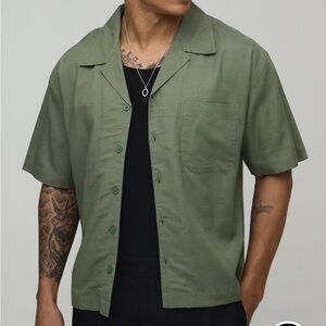BoohooMan Short sleeve Boxy Oversized Overshirt